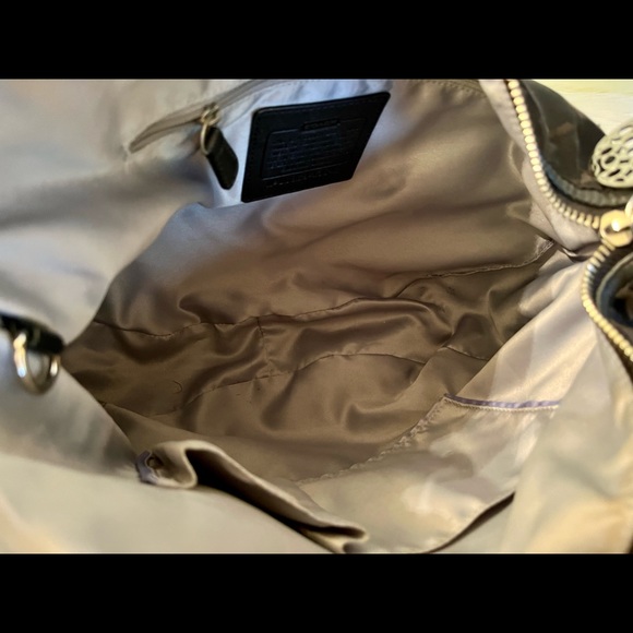 Coach Signature Print Canvas Hobo Sling Bag - Picture 7 of 7